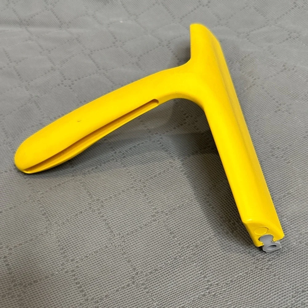 Yellow Squeegee Pet Hair Removal Quick Easy Sweeping Hand Held Squeegee